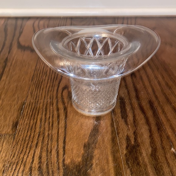 Duncan Miller Clear Glass Diamond Pattern Hat Vase - perfect Fred Astaire Hat - Picture 2 of 7